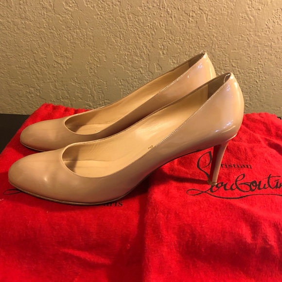 Christian Louboutins Round Toe Pump 75 mm - Picture 2 of 6